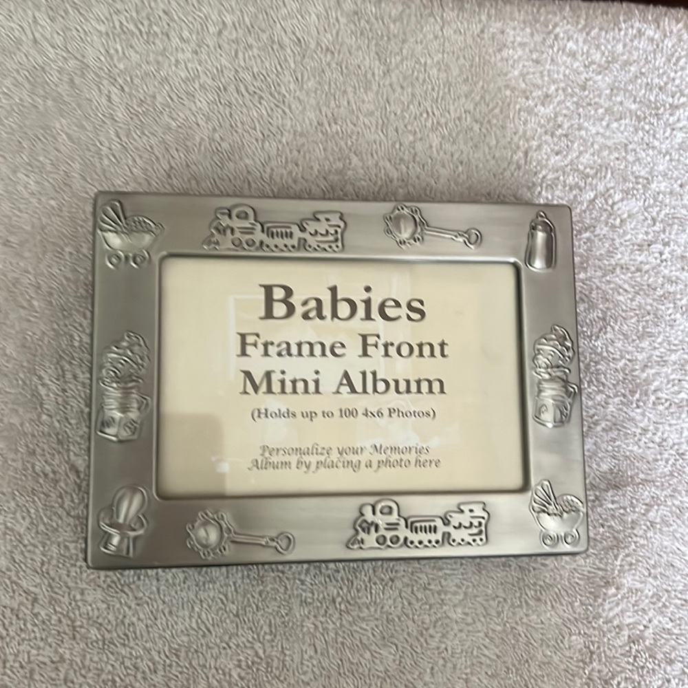 Newborn Baby Frame Picture Shower Nursery Holds 100 4x6 Photos